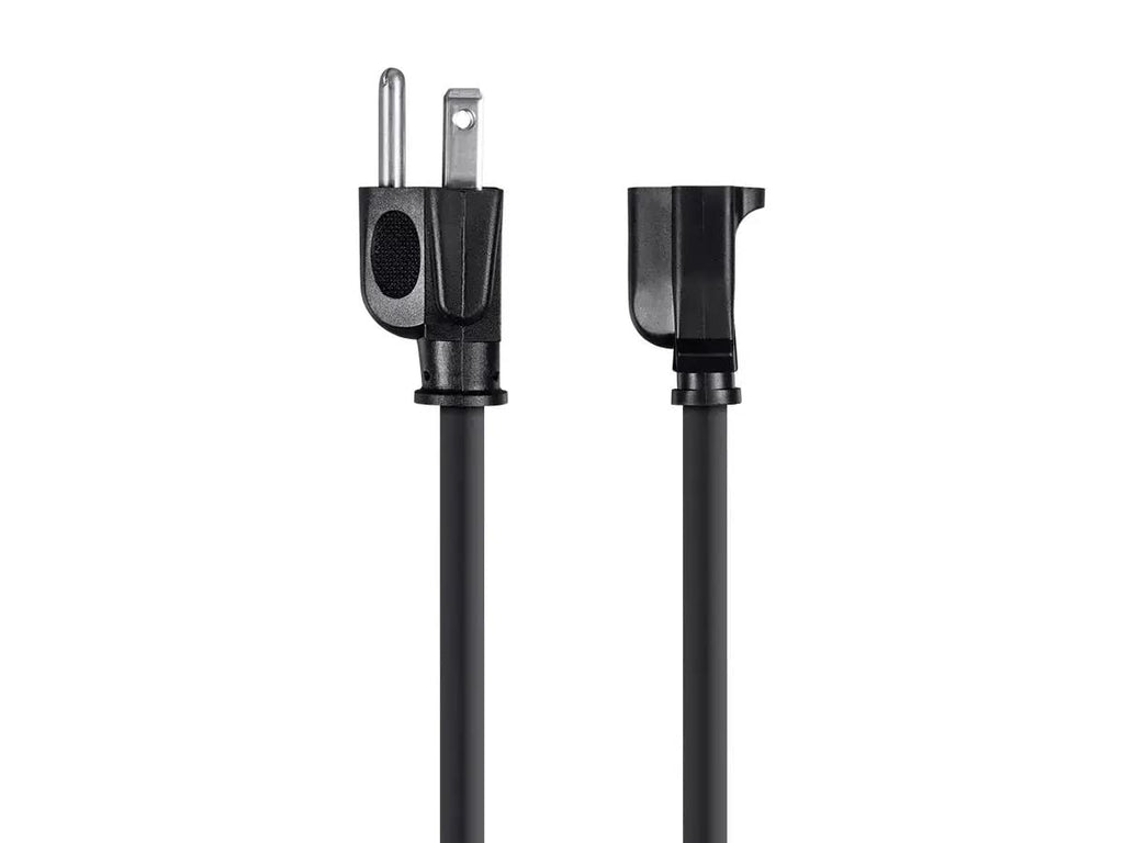 Monoprice 6ft 16AWG Power Extension Cord Cable - SJT 16/3C NEMA 5-15P TO NEMA 5-15R (13A/125V) AP301+SP506 - Black