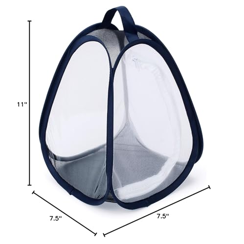 RESTCLOUD Mini Butterfly Habitat, Insect Mesh Cage, Bug Terrarium Pop Up 7.5" x 11" Tall