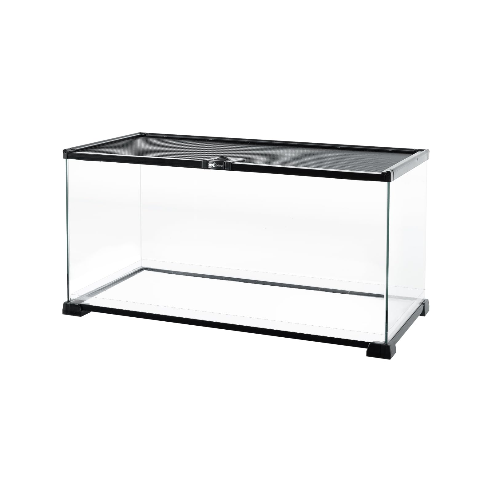 REPTIZOO Small Glass Tank 8 Gallon, Top Opening Terrarium 12" x 12" x 12" Leopard Gecko Tarantula Young Lizard Hermit Crab Frog Insects Breeding Tank