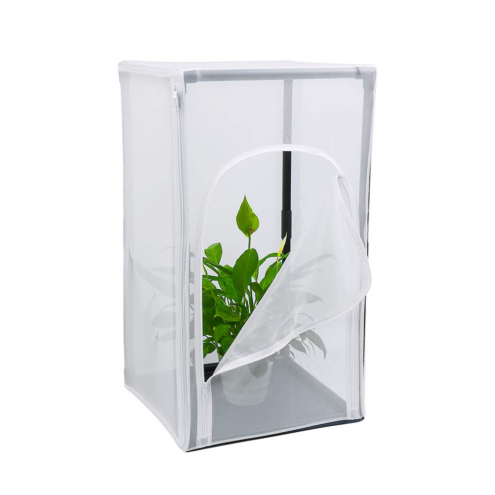 RESTCLOUD 30" Large Monarch Butterfly Habitat Cage, Outdoor Insect Mesh Cage Terrarium 16.5" x 16.5" x 30"