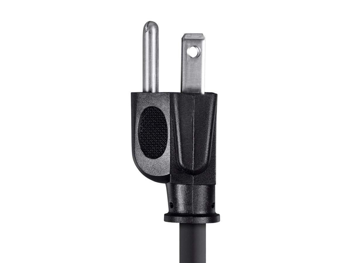 Monoprice 6ft 16AWG Power Extension Cord Cable - SJT 16/3C NEMA 5-15P TO NEMA 5-15R (13A/125V) AP301+SP506 - Black