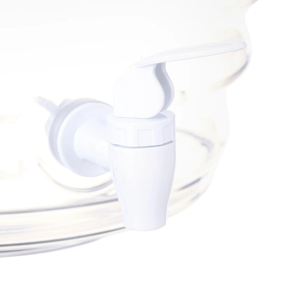 5 Gallon Clear Beverage Dispenser with Spigot, Large-Capacity Drink Container for Parties, Events and Daily Use
