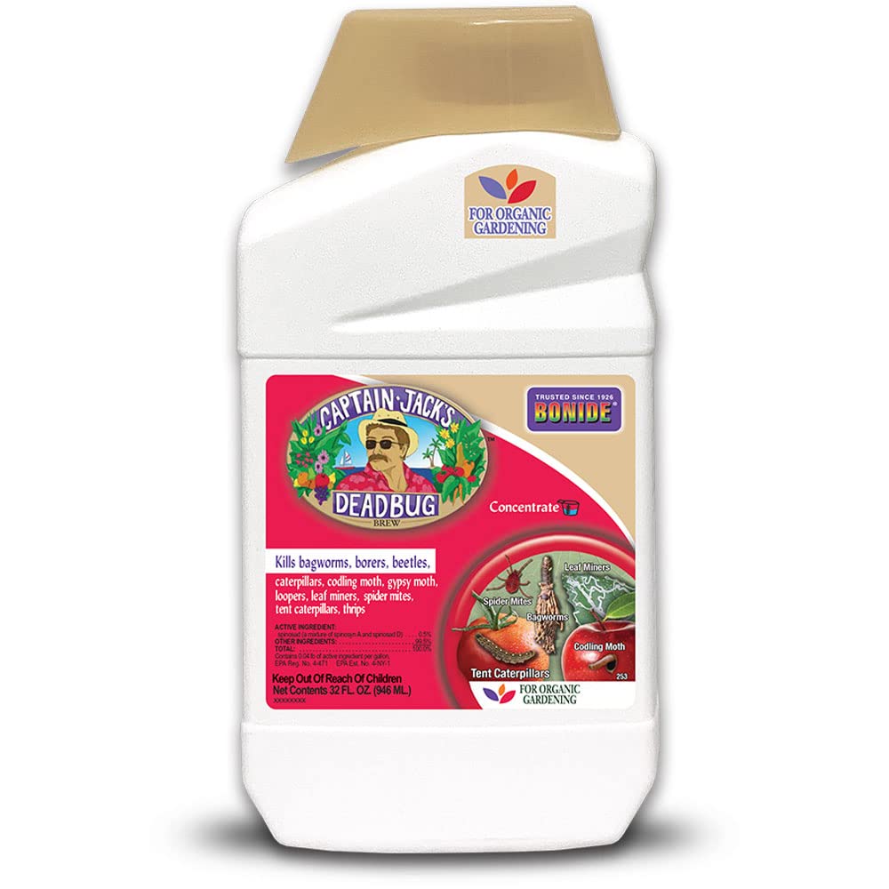 Bonide Captain Jack's Deadbug Brew, 16 oz Concentrate Outdoor Insecticide and Mite Killer for Organic Gardening | Outdoor Insecticide and Mite Killer, For Organic Gardening