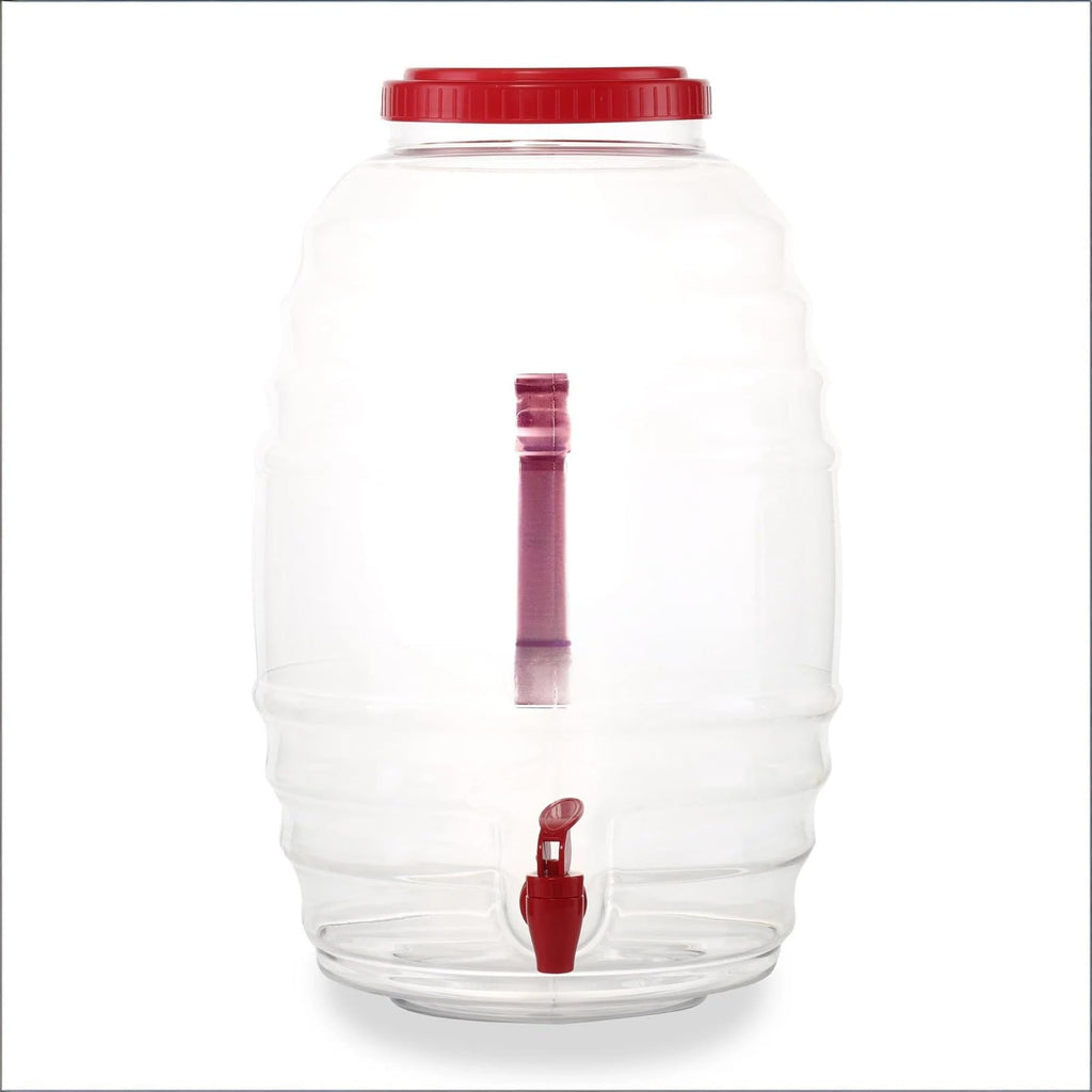 5 Gallon Clear Beverage Dispenser with Spigot, Large-Capacity Drink Container for Parties, Events and Daily Use