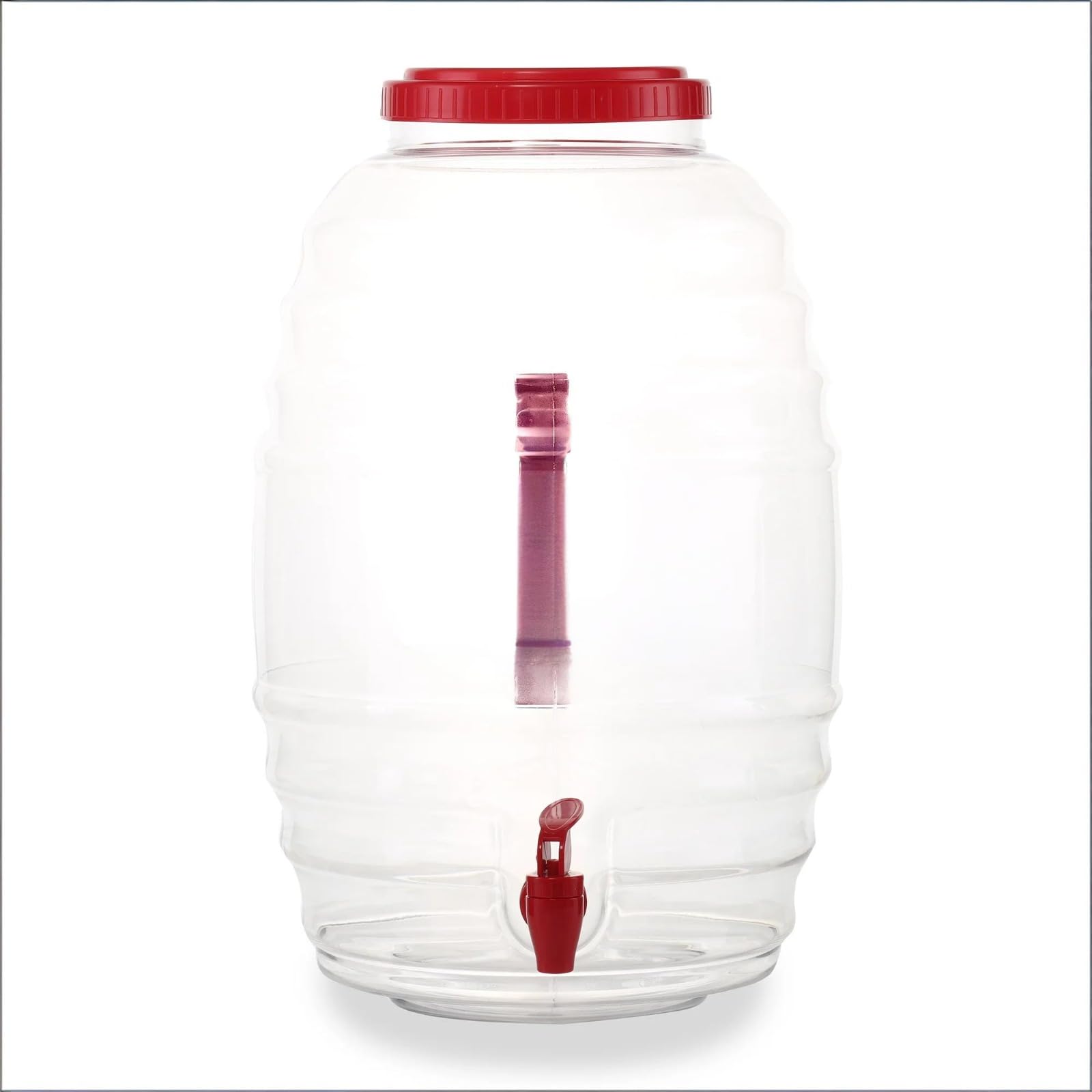 5 Gallon Clear Beverage Dispenser with Spigot, Large-Capacity Drink Container for Parties, Events and Daily Use