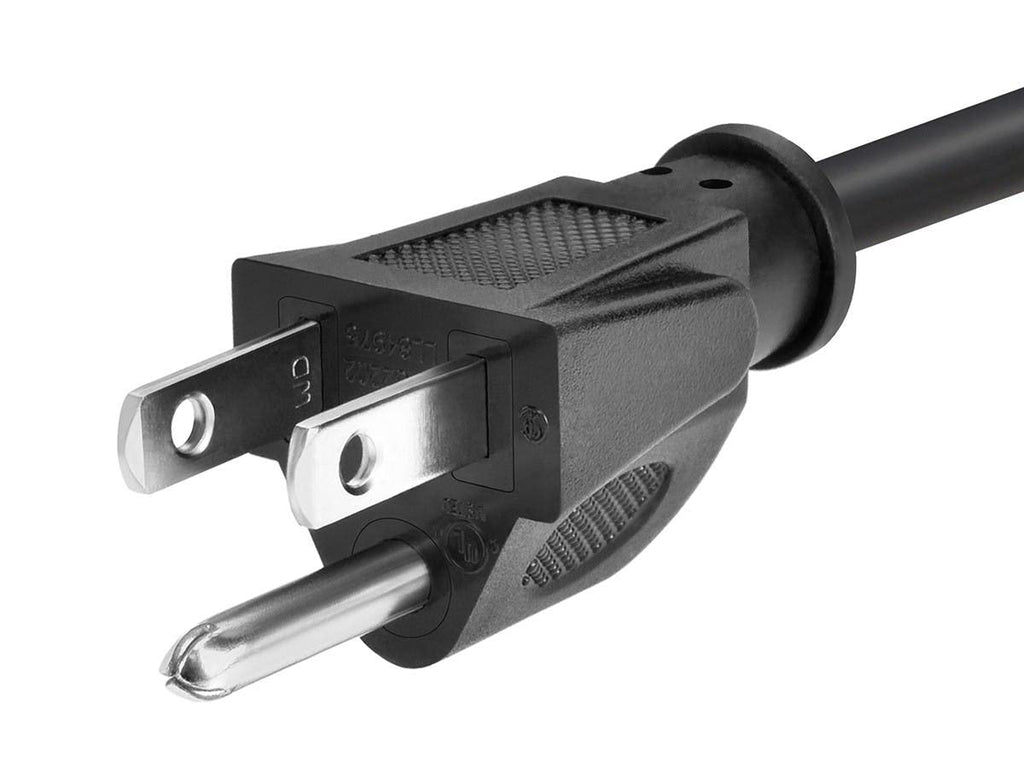 Monoprice 6ft 16AWG Power Extension Cord Cable - SJT 16/3C NEMA 5-15P TO NEMA 5-15R (13A/125V) AP301+SP506 - Black
