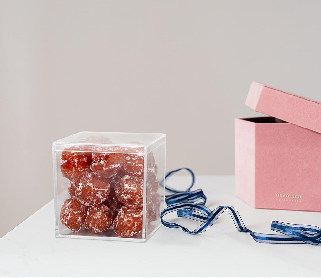 dedoot Small Acrylic Box with Lid 2.2x2.2x1.3 Inch, 4 Pack Suqare Plastic Box Acrylic Storage Cube Boxes Candy Container for Candy, Jewelry Accessories, Tiny Items