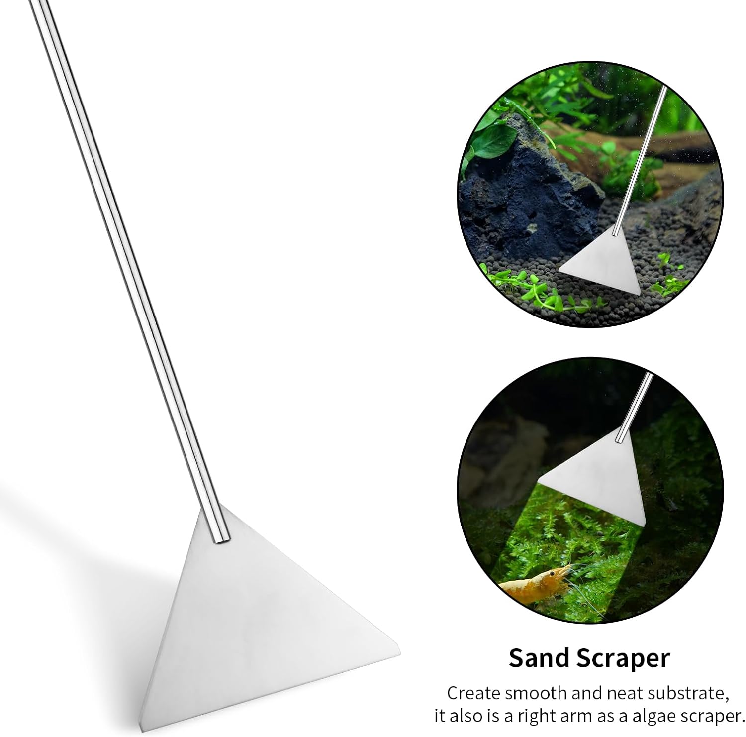Aquascape & Terrarium Tools - 4PCS Terrarium Supplies Include Long Tweezers for Terrarium, Feeding Tongs, Scissors, & Scraper