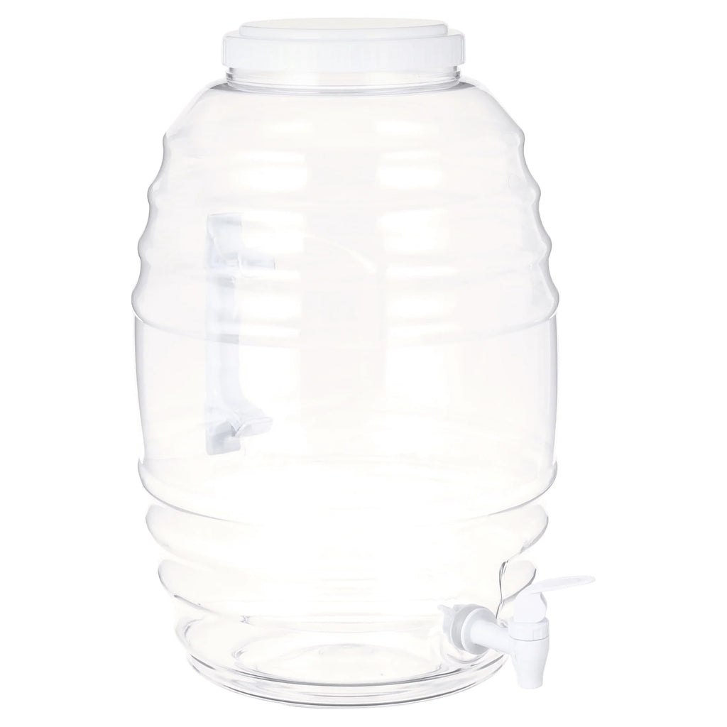 5 Gallon Clear Beverage Dispenser with Spigot, Large-Capacity Drink Container for Parties, Events and Daily Use
