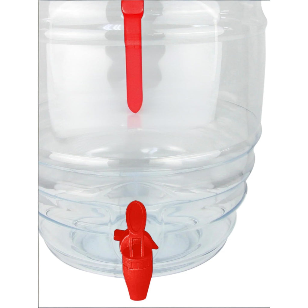 5 Gallon Clear Beverage Dispenser with Spigot, Large-Capacity Drink Container for Parties, Events and Daily Use
