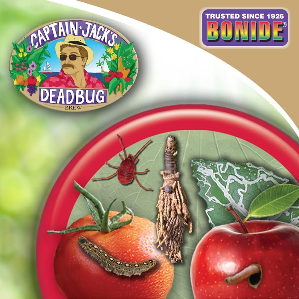 Bonide Captain Jack's Deadbug Brew Ready-to-Use Spray, 32 oz Outdoor Insecticide and Mite Killer for Organic Gardening | Ready-to-Use Spray, Outdoor, Mite Killer, For Organic Gardening