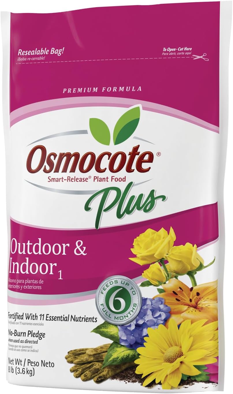 Osmocote Smart-Release Plant Food Plus Outdoor & Indoor1 - Granular, Continuous Release Plant Fertilizer with 11 Essential Nutrients, 2 lbs.