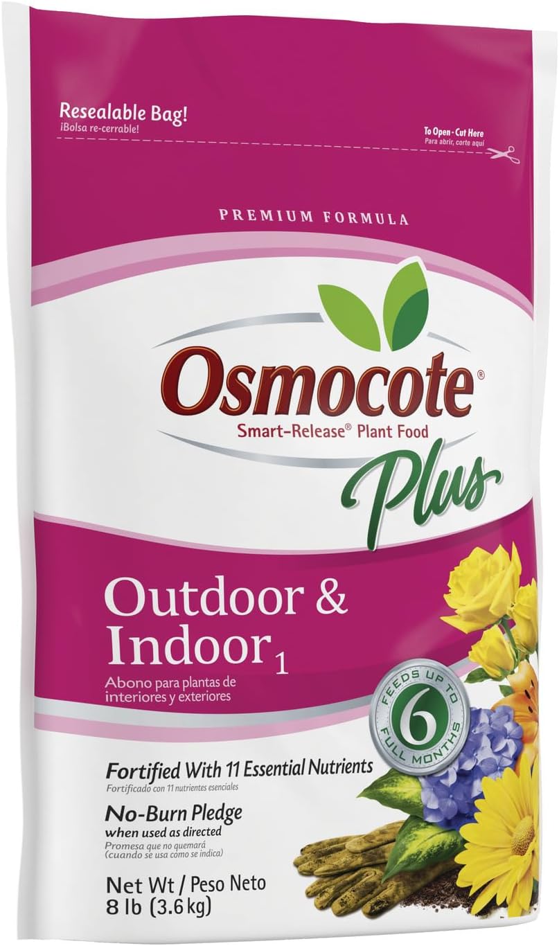 Osmocote Smart-Release Plant Food Plus Outdoor & Indoor1 - Granular, Continuous Release Plant Fertilizer with 11 Essential Nutrients, 2 lbs.