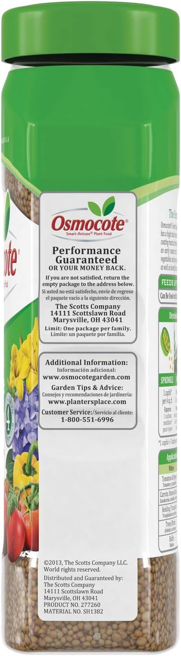 Osmocote Smart-Release Plant Food Plus Outdoor & Indoor1 - Granular, Continuous Release Plant Fertilizer with 11 Essential Nutrients, 2 lbs.