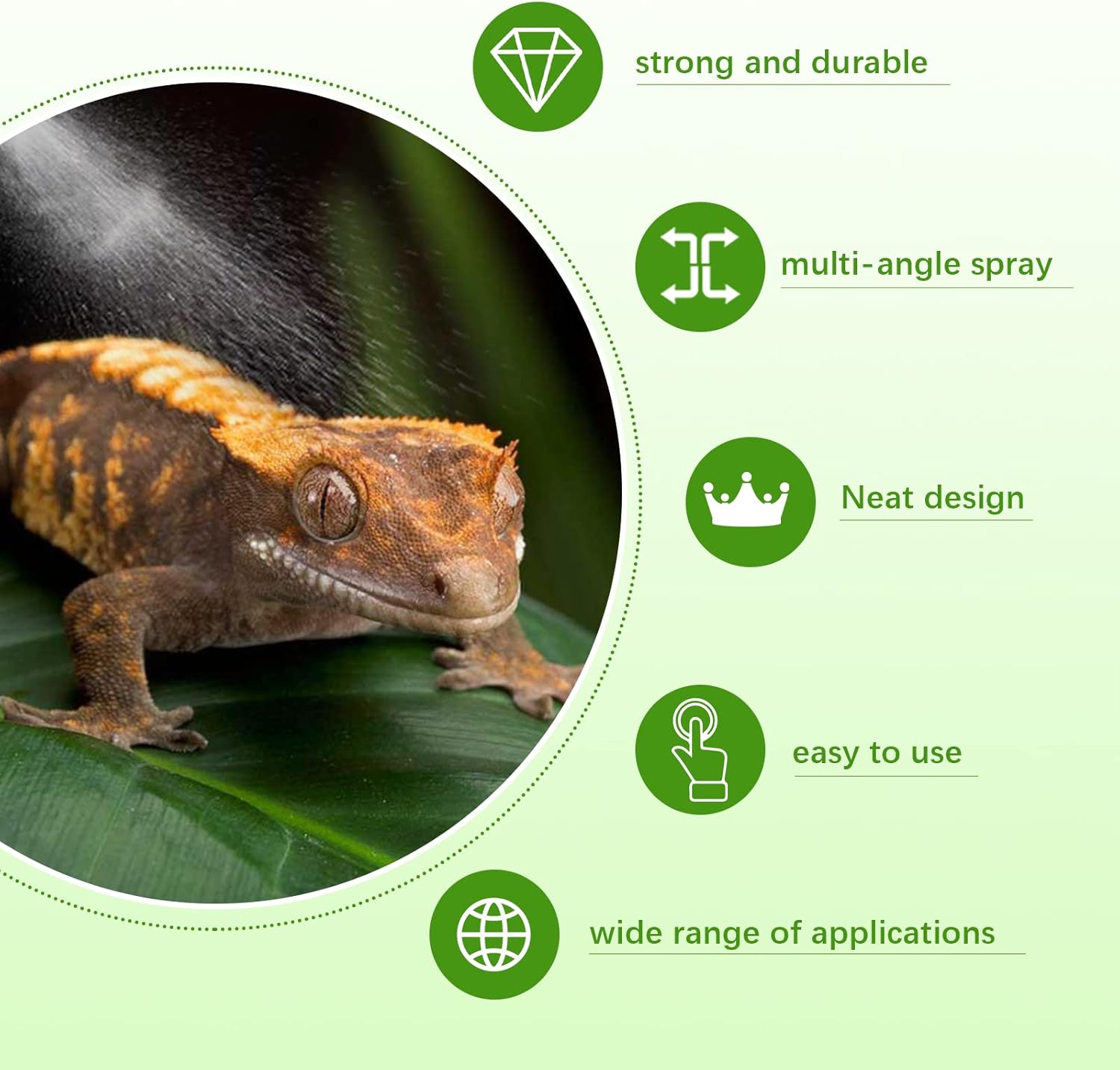 Moistenland Reptile Terrariums Misting Accessories kit, 20 pcs