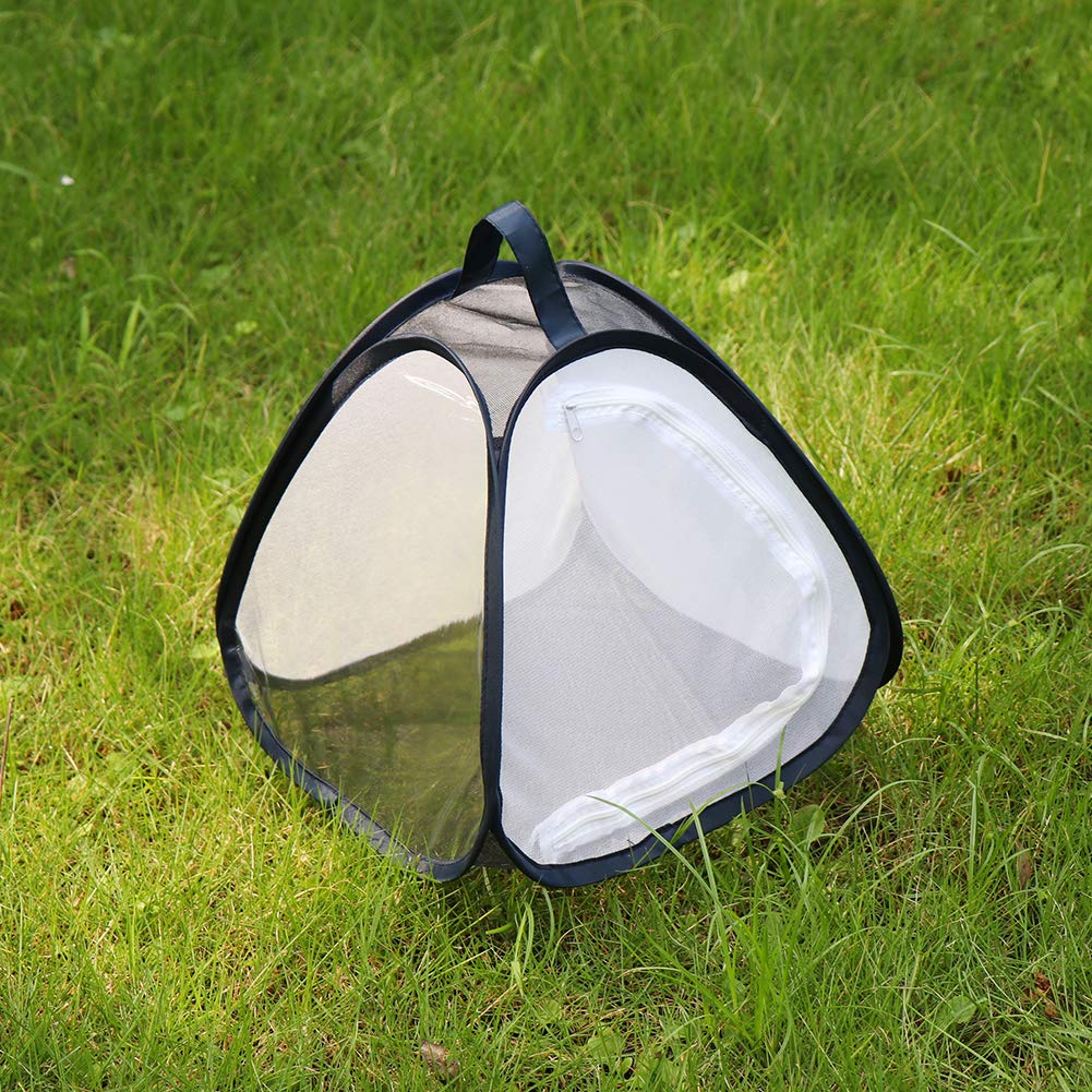RESTCLOUD Mini Butterfly Habitat, Insect Mesh Cage, Bug Terrarium Pop Up 7.5" x 11" Tall