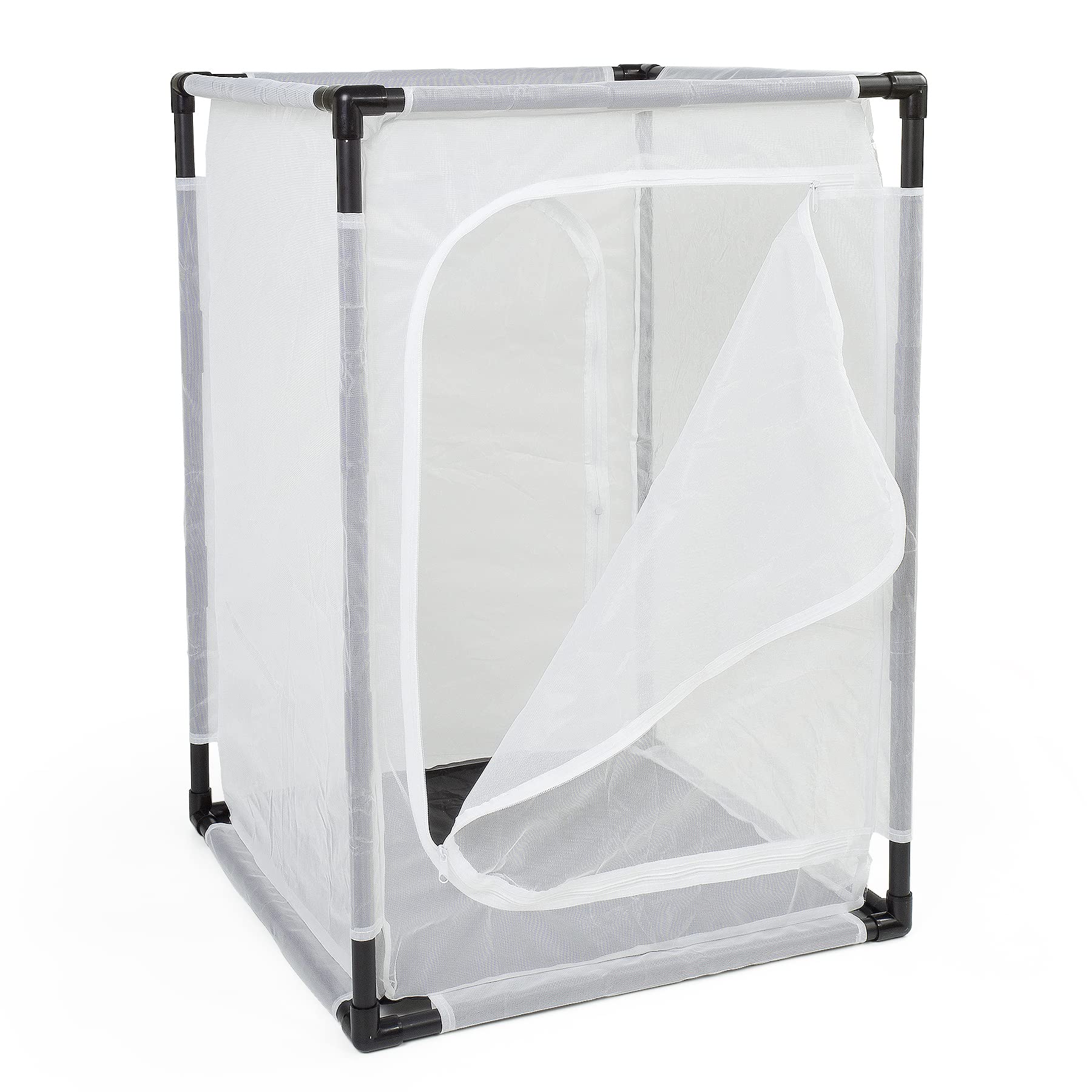 RESTCLOUD 30" Large Monarch Butterfly Habitat Cage, Outdoor Insect Mesh Cage Terrarium 16.5" x 16.5" x 30"