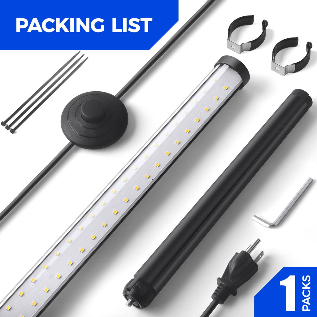 Barrina T10 Pro Standing Grow Light with Timer, 42W, 5000K, Full Spectrum Vertical Tall Grow Lights for Indoor Plants, Wide Coverage, 4FT to 5.6FT Height with Foot Switch, for Flower and Tall Plants
