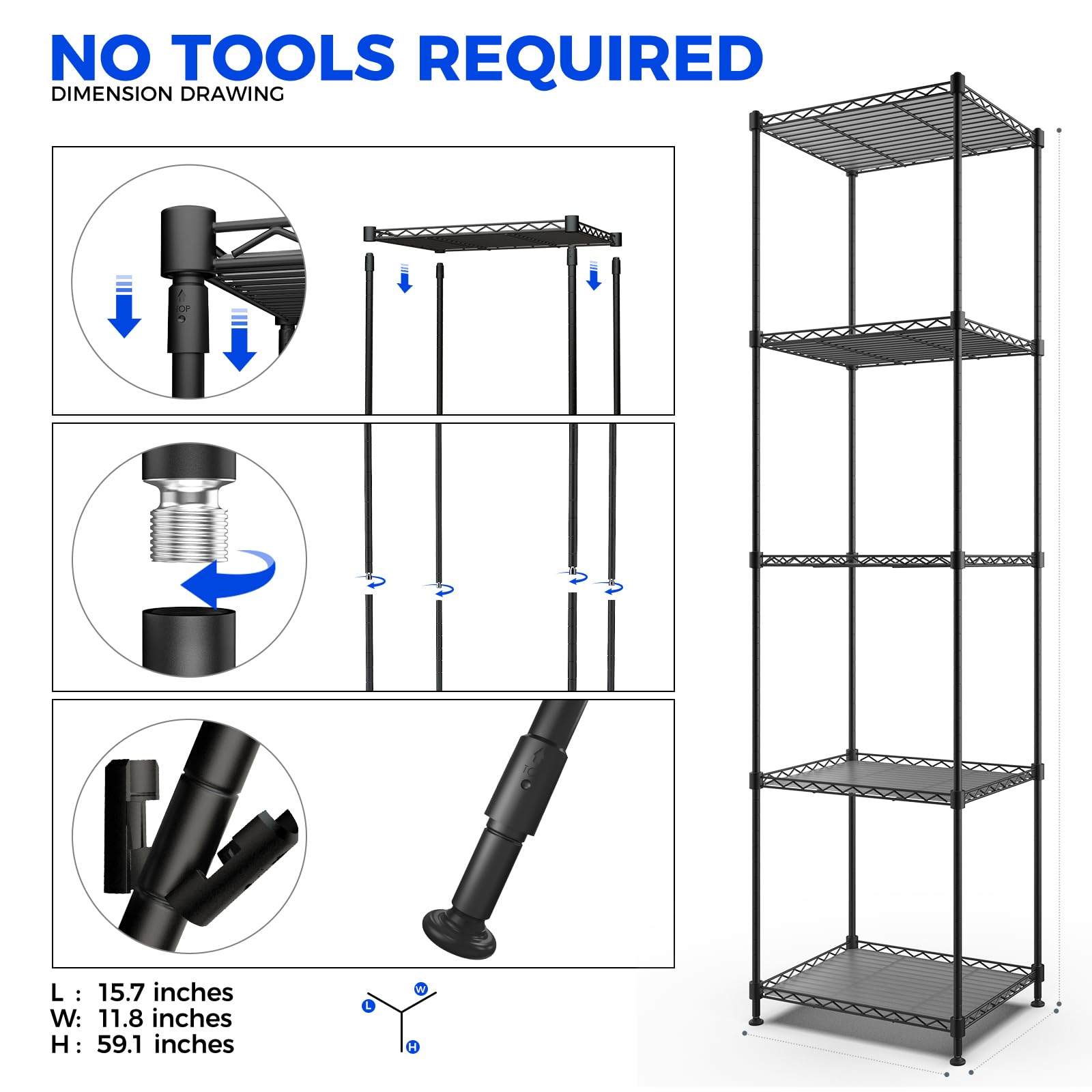 Barrina LH750 Pegboard Indoor Greenhouse with Grow Light, Plant Cabinet with 90W 5000K Full Spectrum Lamps, 3 Adjustable Pegboards, Timer, Wheel, for Foliage Plant, Seedling, 29.5x13.8x67.9IN