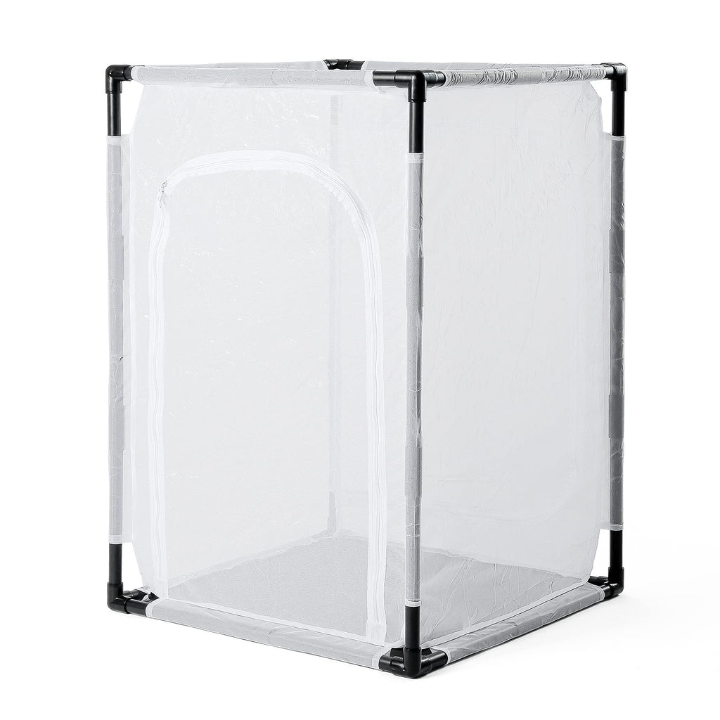 RESTCLOUD 30" Large Monarch Butterfly Habitat Cage, Outdoor Insect Mesh Cage Terrarium 16.5" x 16.5" x 30"