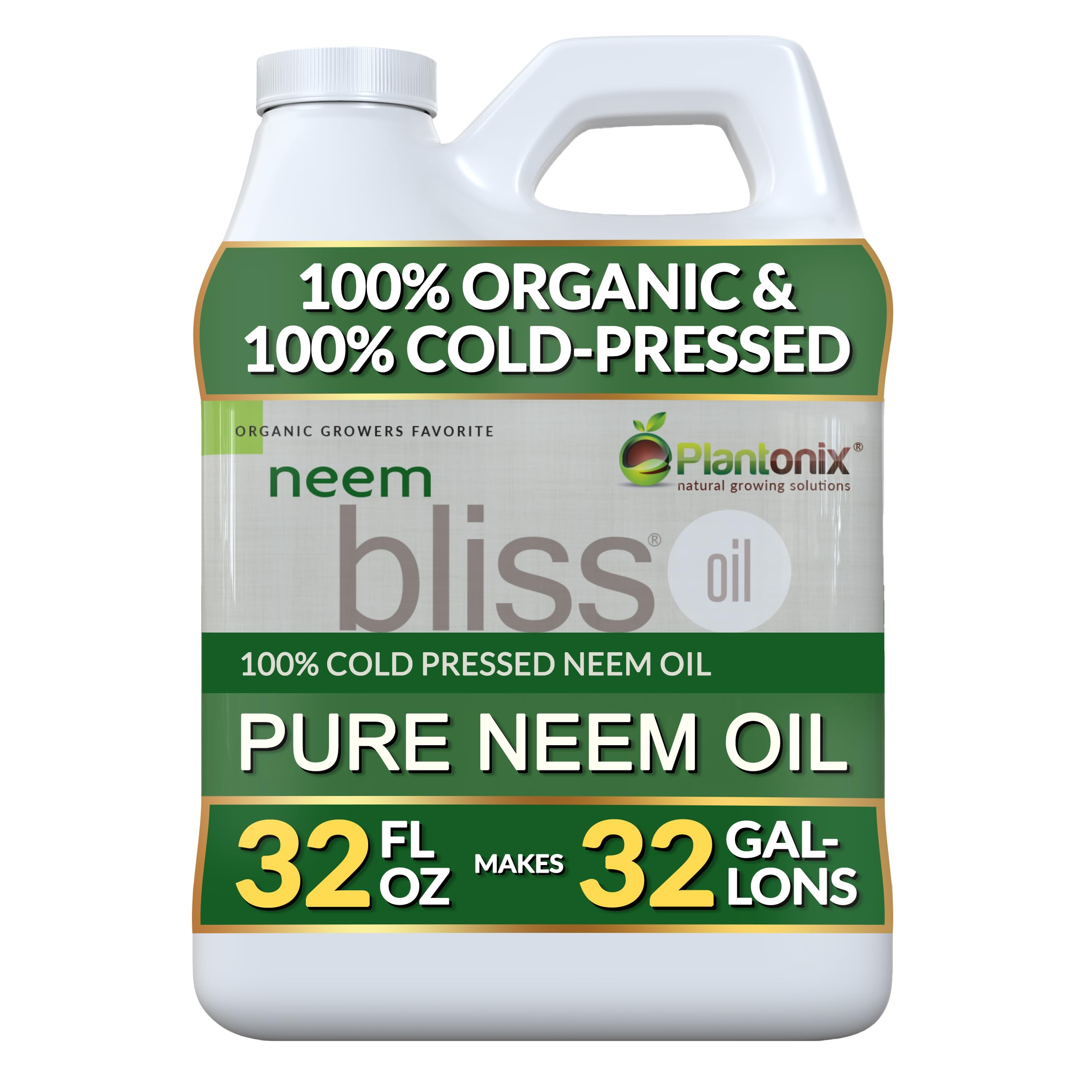 Neem Bliss (16 Fl Oz) - Pure Neem Oil Concentrate - 100% Cold Pressed Neem Oil - All-Natural Neem Oil Concentrate - Pure Neem Oil Extract - Unrefined Neem Oil for Hair - Neem Seed Oil Concentrate