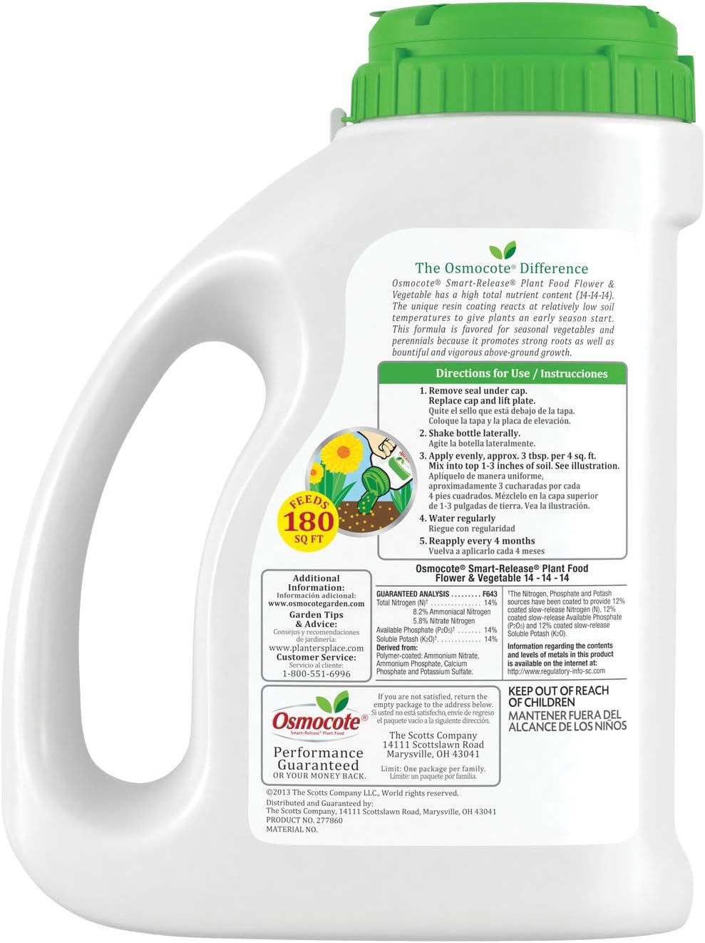 Osmocote Smart-Release Plant Food Plus Outdoor & Indoor1 - Granular, Continuous Release Plant Fertilizer with 11 Essential Nutrients, 2 lbs.