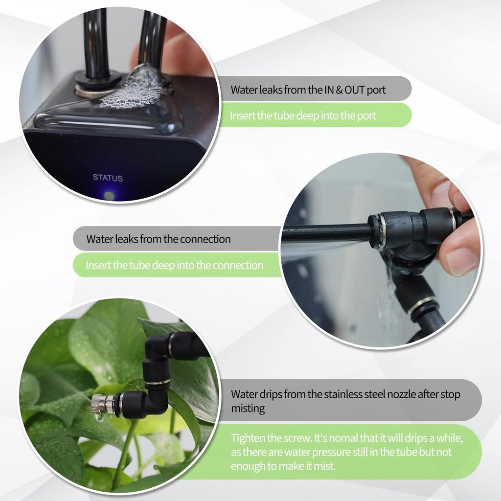 Moistenland WiFi Enabled Reptile Mister for Terrariums, Reptile Misting System for Snake Ball Python Tortoise Lizard Aquarium with 2 Adjustable Misting Nozzles