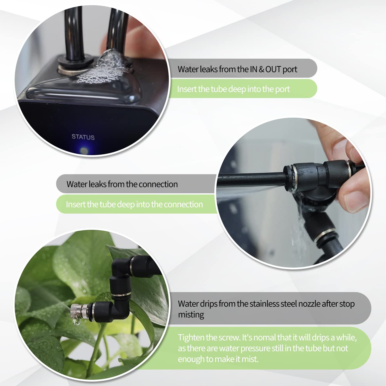 Moistenland WiFi Enabled Reptile Mister for Terrariums, Reptile Misting System for Snake Ball Python Tortoise Lizard Aquarium with 2 Adjustable Misting Nozzles