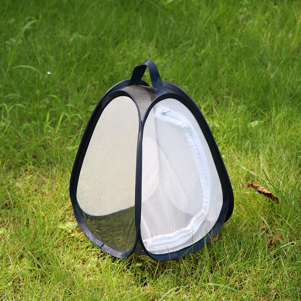 RESTCLOUD Mini Butterfly Habitat, Insect Mesh Cage, Bug Terrarium Pop Up 7.5" x 11" Tall