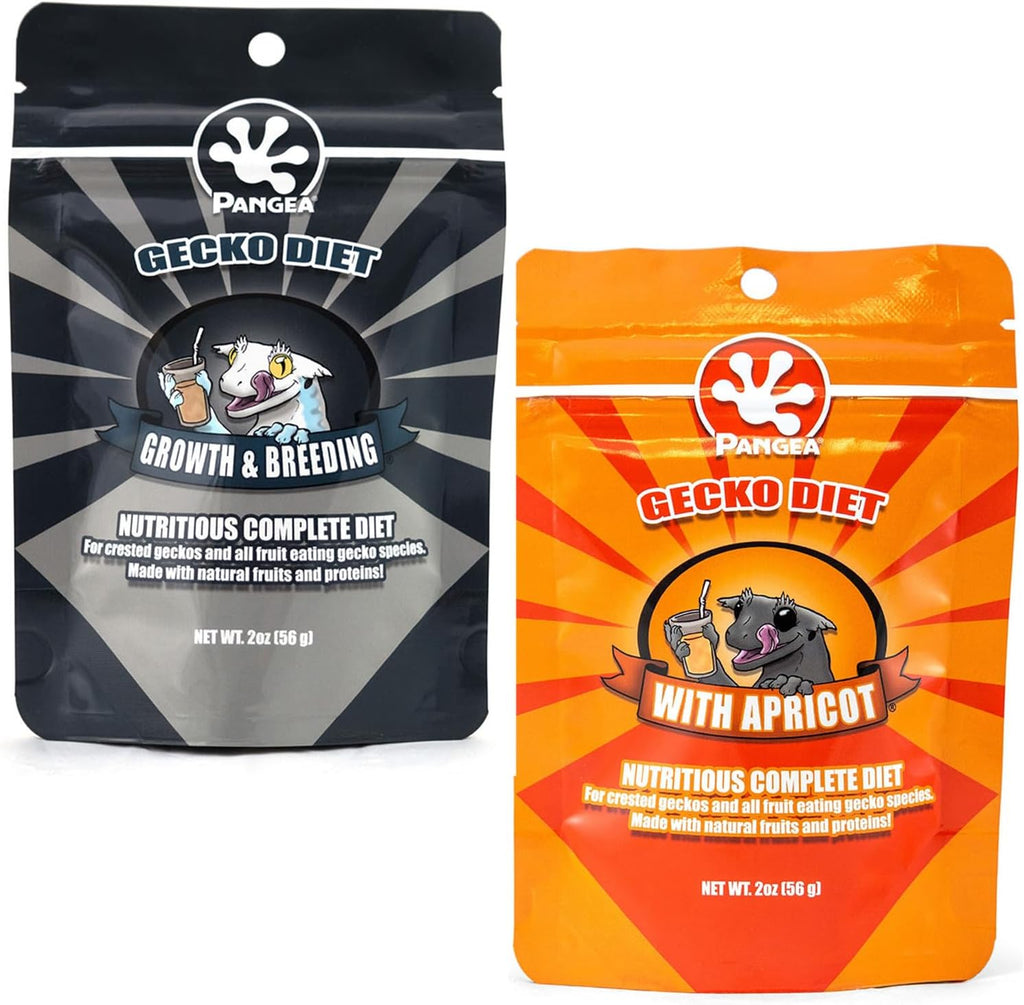 Pangea Gecko Diet Breeding Formula & Apricot Bundle - 2oz Breeding Formula Mix and Apricot Mix