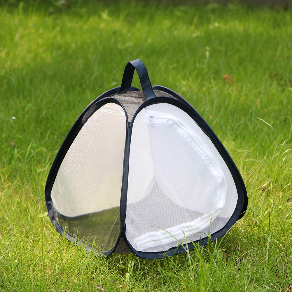 RESTCLOUD Mini Butterfly Habitat, Insect Mesh Cage, Bug Terrarium Pop Up 7.5" x 11" Tall