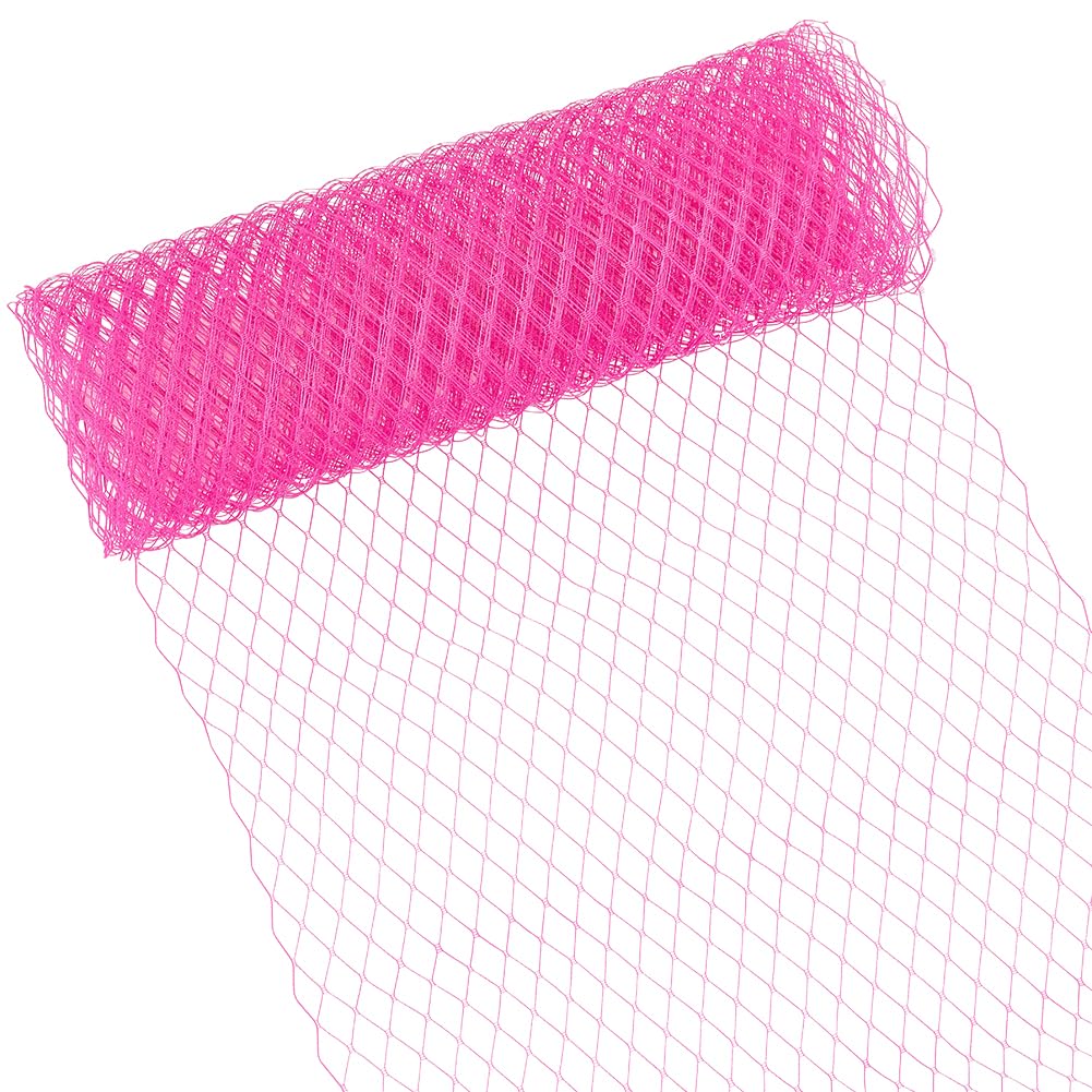 BENECREAT 3.28Yards Veil Mesh Fabric 10inch Wide Net Mesh Fabric Birdcage Bridal Veil for Wedding Veil Wedding Hat Decorating
