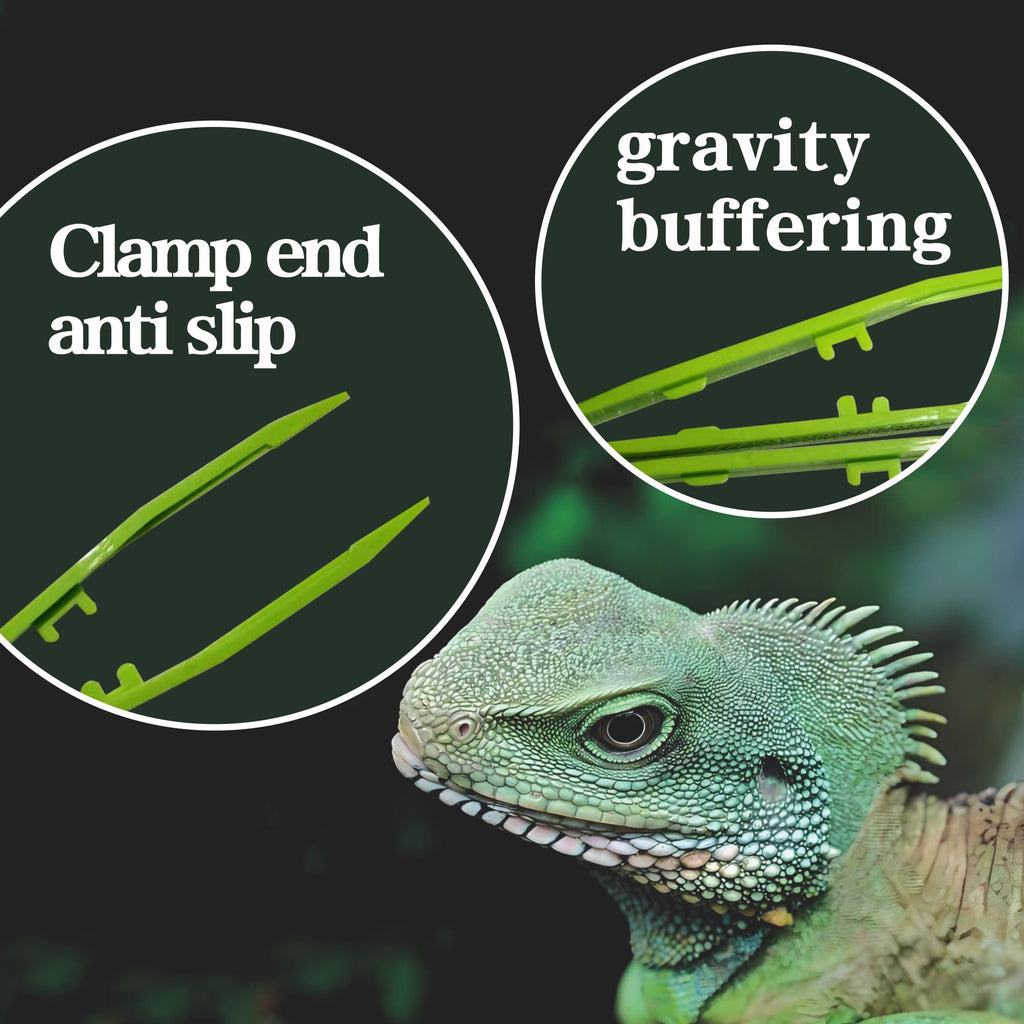 5-Pack Reptile Feeding Tongs Set - Hygienic Anti-Slip Purple Tweezers for Bearded Dragons, Lizards, Snakes, Aquariums & Small Animals(Five Colors to Choose from)