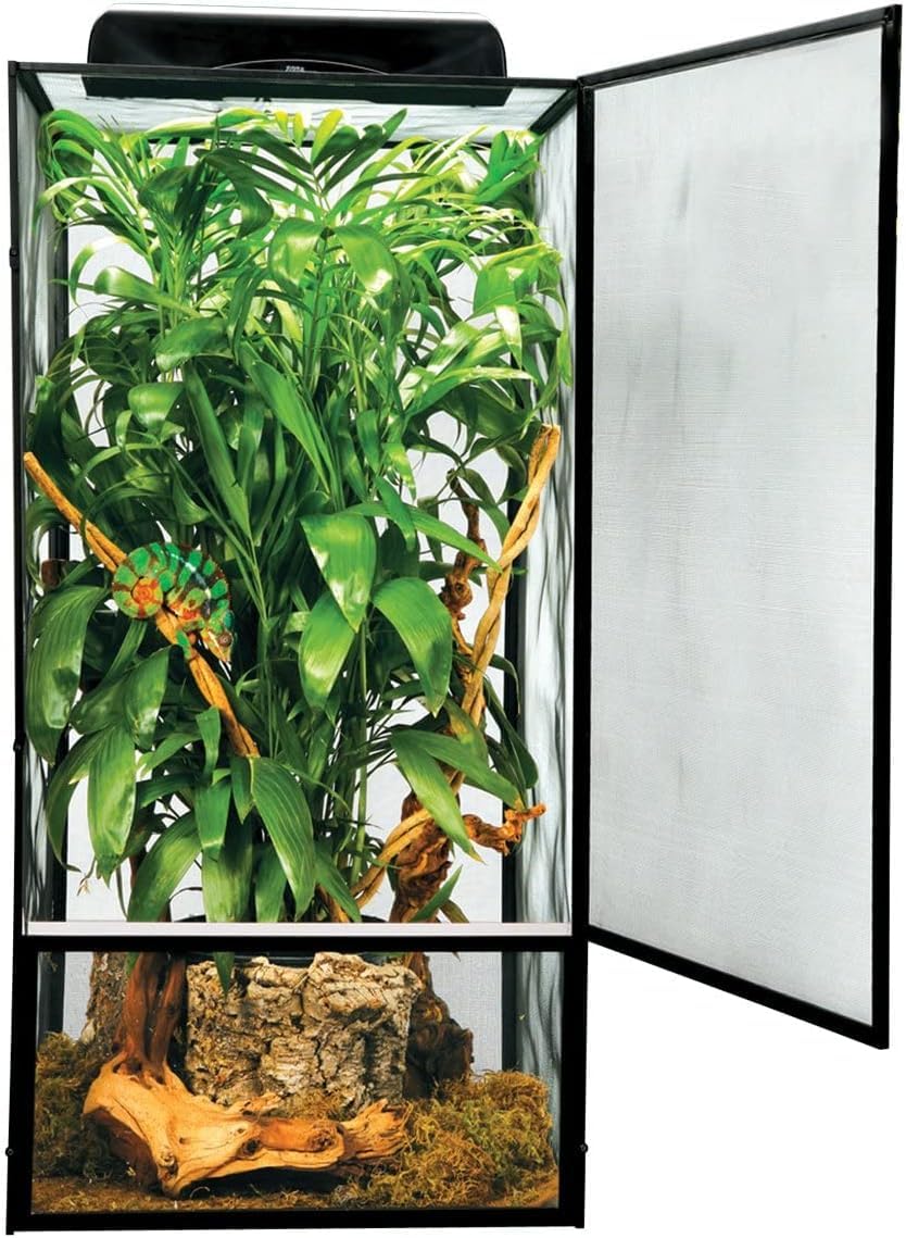 Zoo Med ReptiBreeze Open Air Screen Cage, Large, 18 x 18 x 36-Inches