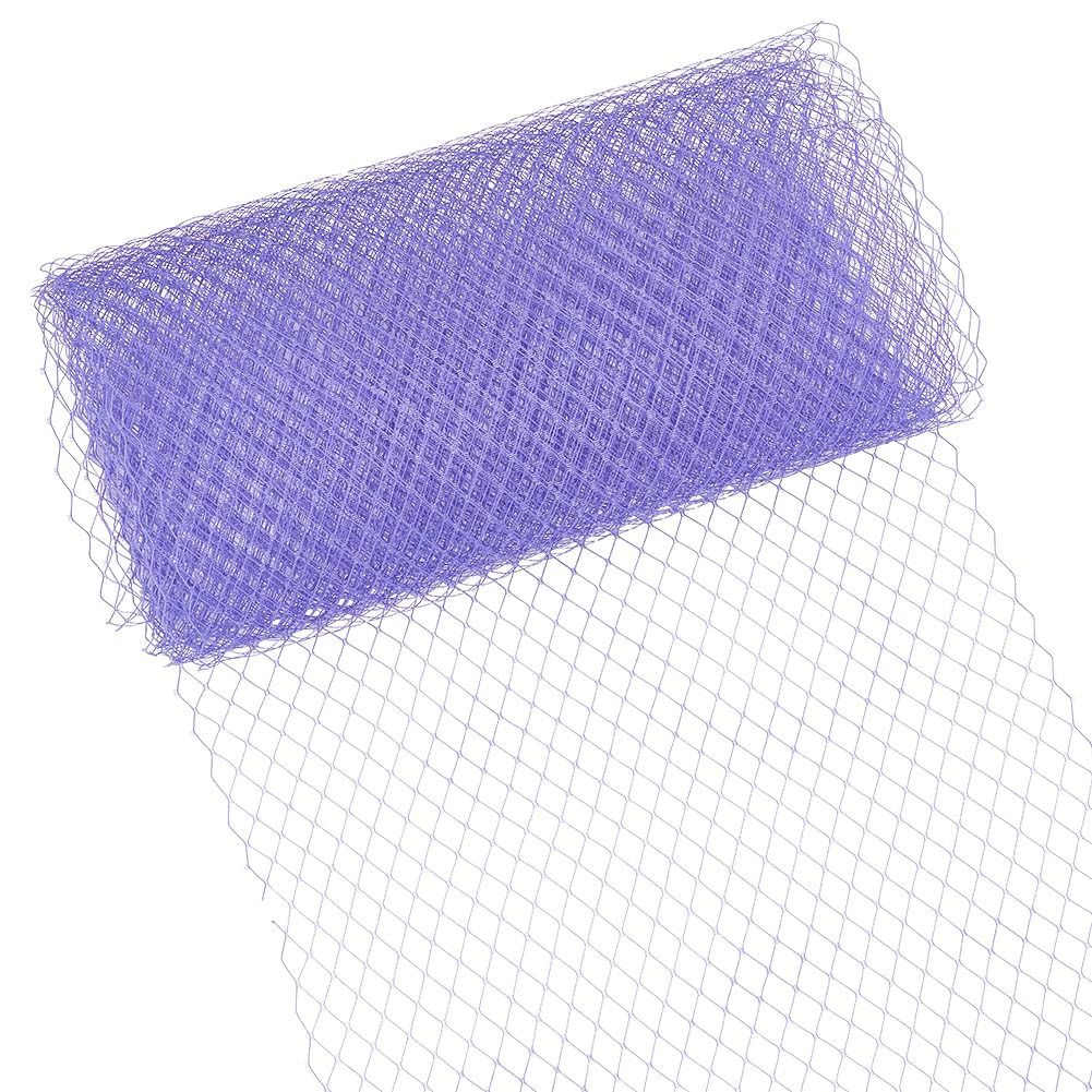 BENECREAT 3.28Yards Veil Mesh Fabric 10inch Wide Net Mesh Fabric Birdcage Bridal Veil for Wedding Veil Wedding Hat Decorating