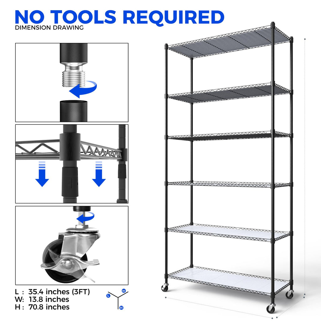 Barrina LH750 Pegboard Indoor Greenhouse with Grow Light, Plant Cabinet with 90W 5000K Full Spectrum Lamps, 3 Adjustable Pegboards, Timer, Wheel, for Foliage Plant, Seedling, 29.5x13.8x67.9IN