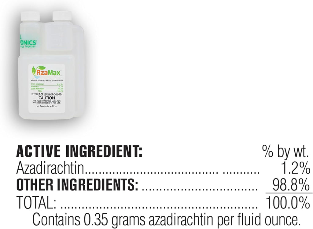 General Hydroponics GH2045 AzaMax, 4 Ounce, Orange