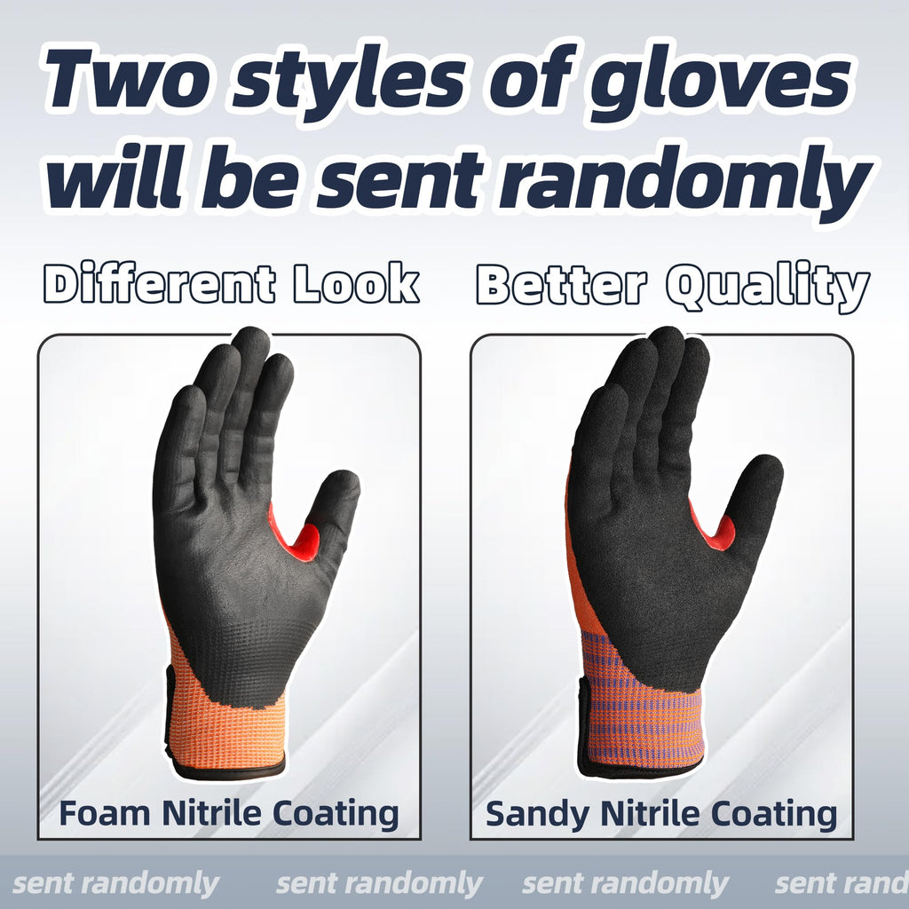 Schwer ProGuard High Level Cut Resistant Work Gloves for Extreme Protection, ANSI A9 Cut Gloves with Reinforced Thumb, Non Slip, Breathable, Durable, Touch-screen, Black 1 Pair（L 3326
