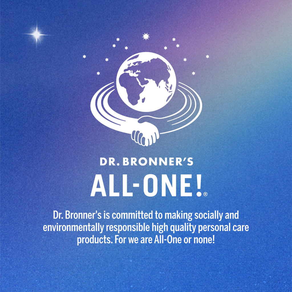 Dr. Bronner's Pure-Castile Magic Liquid Soap (Peppermint, 8 Ounce)- Made with Organic Oils, 18-in1 Uses: Face, Hair, Hand & Body Soap, Laundry, Pets- Concentrated, Vegan, Non-GMO