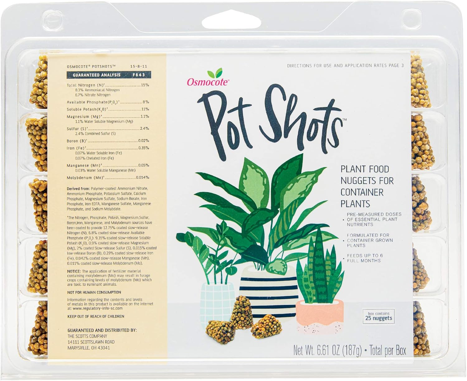Osmocote Smart-Release Plant Food Plus Outdoor & Indoor1 - Granular, Continuous Release Plant Fertilizer with 11 Essential Nutrients, 2 lbs.