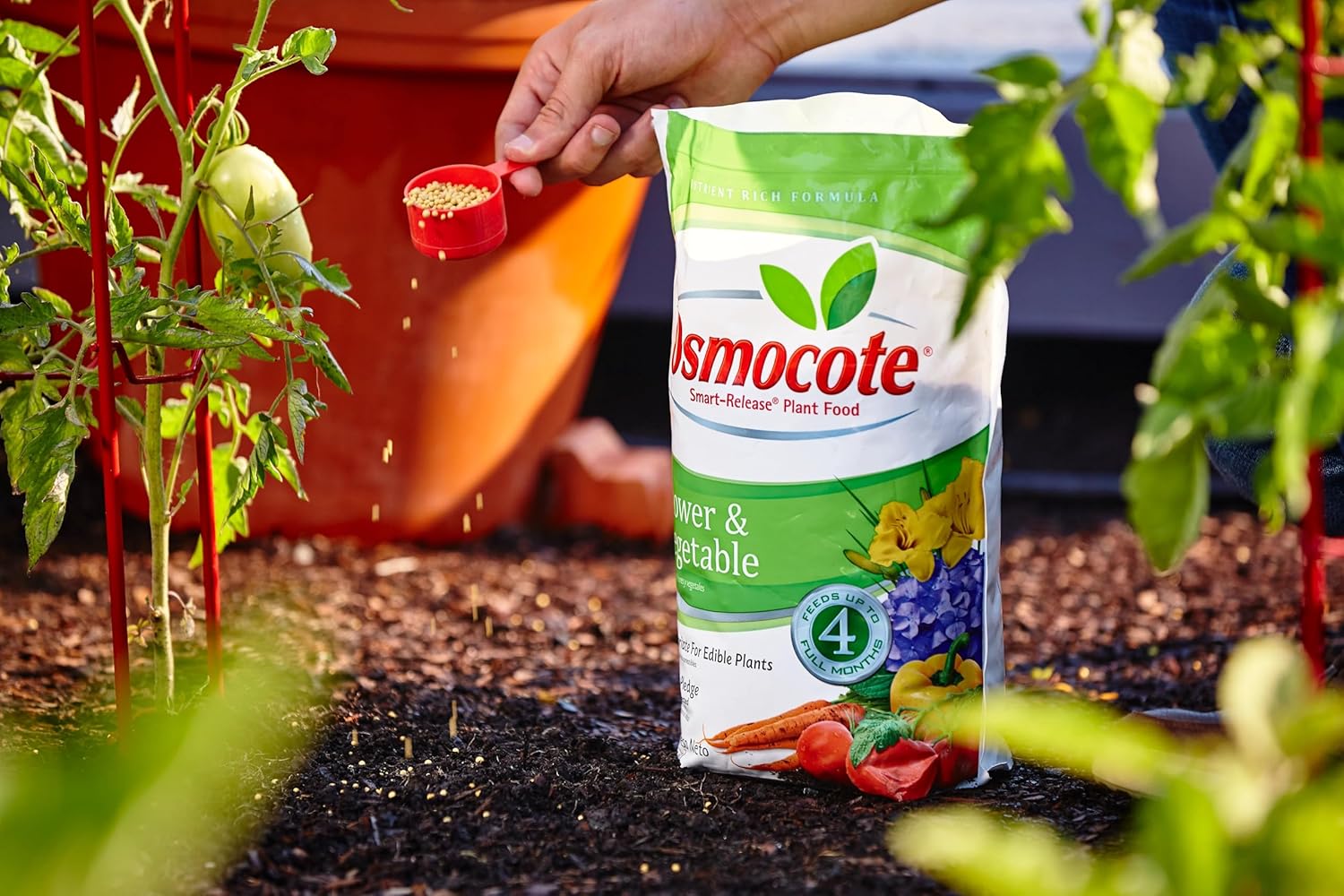 Osmocote Smart-Release Plant Food Plus Outdoor & Indoor1 - Granular, Continuous Release Plant Fertilizer with 11 Essential Nutrients, 2 lbs.