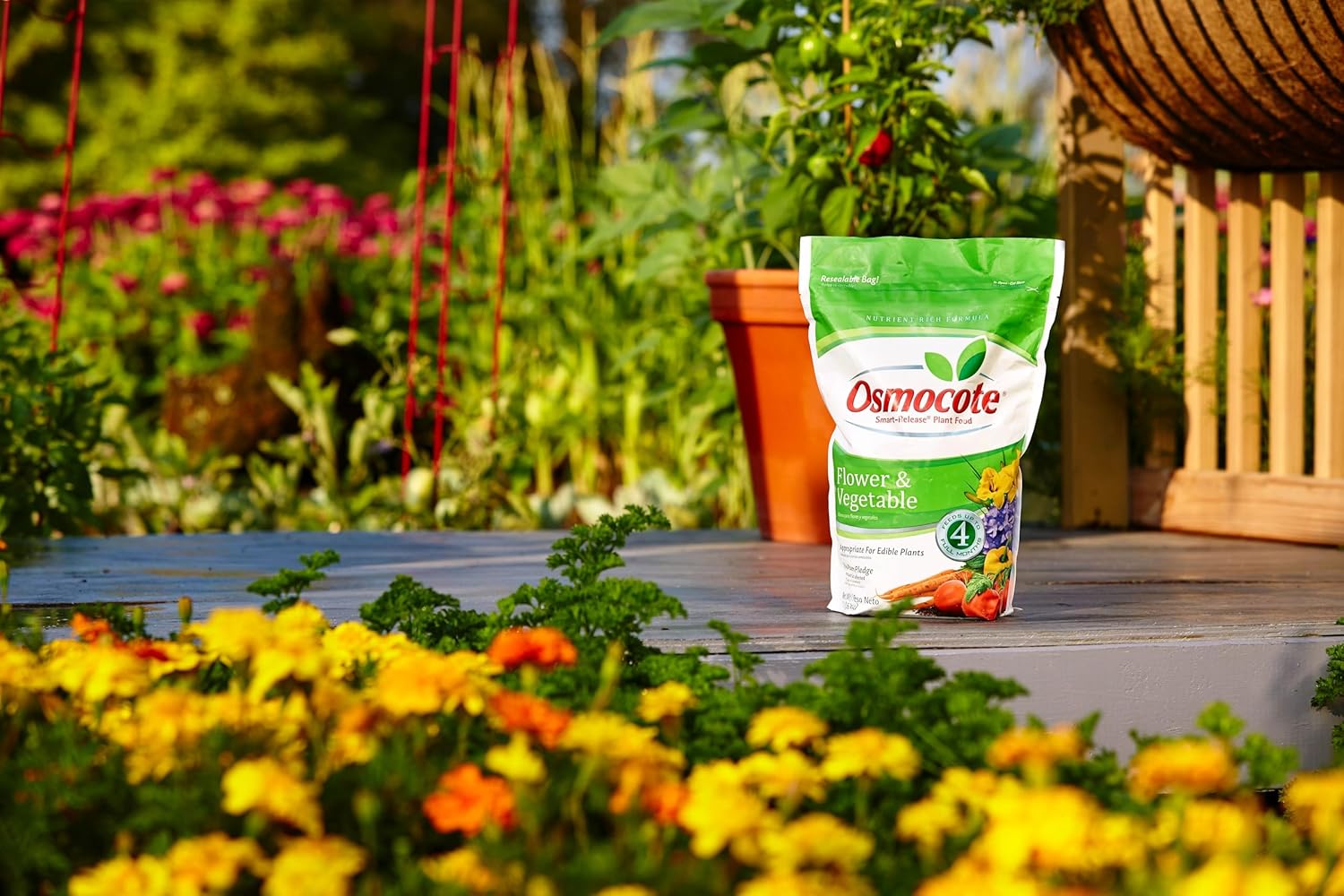 Osmocote Smart-Release Plant Food Plus Outdoor & Indoor1 - Granular, Continuous Release Plant Fertilizer with 11 Essential Nutrients, 2 lbs.